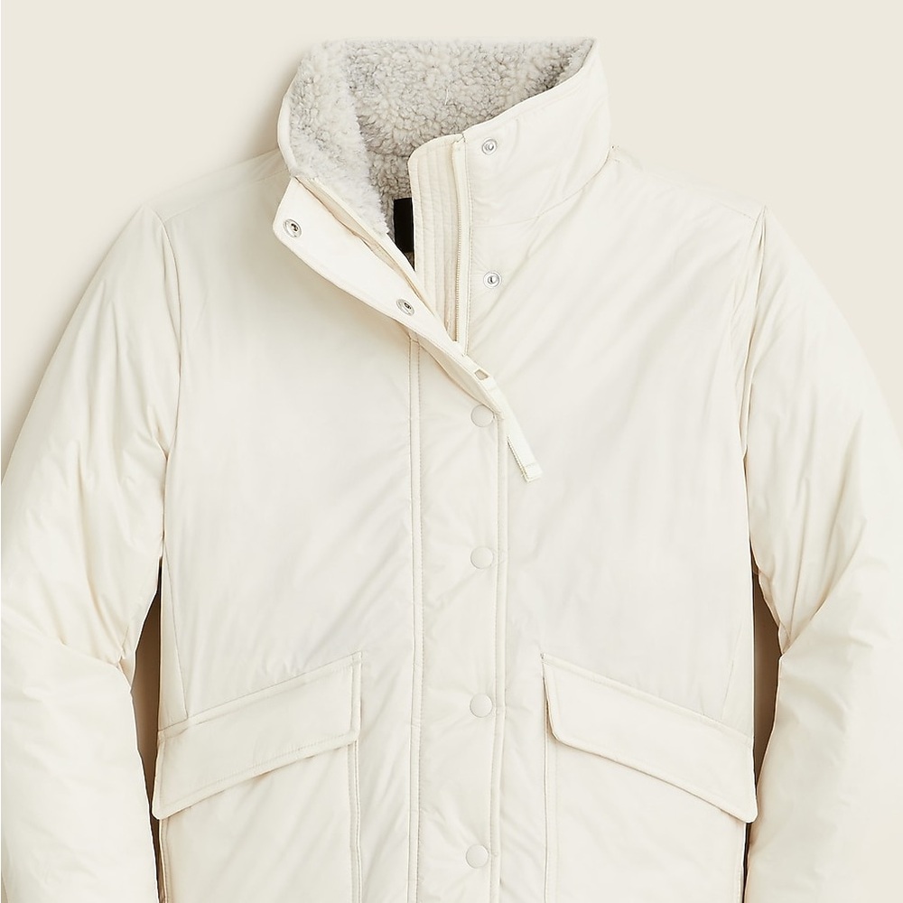 J. Crew | Ivory Winter Jacket